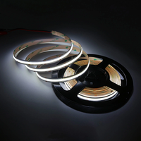 Guirlandes lumineuses COB à CRI élevé 90 CCT, 2700K-6000K réglables, 384 LED/m, 24V, télécommande, dimmables, coupables, décoration domestique et commerciale