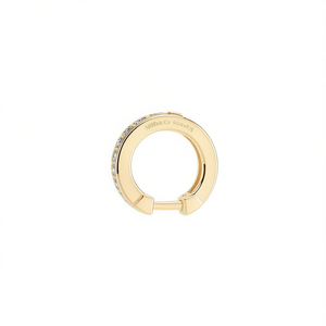Orecchini a Cerchio Nalba Cn Reouta Placcati in Oro 18K con Cristalli e Strass, Stile Classico Unisex, Gioielli alla Moda - Product Image 1