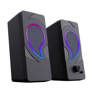 Altavoz Multimedia USB 2.0 para Portátil con Bajos Potentes y Luces RGB para Uso Doméstico - Product Image 4