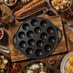 Macchina Commerciale per Takoyaki a 15 Fori - <span class=keywords><strong>Ghisa</strong></span> Resistente, Ecologica, Campioni Gratuiti e Consegna Rapida - Product Image 1