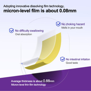 Formule de Sommeil à Base de Plantes Portable et Discrète, Technologie Sublinguale à Action Rapide, Soulage l'Insomnie, <span class=keywords><strong>Film</strong></span> Oral à la Mélatonine pour le Sommeil - Product Image 5