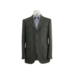 Superior Quality Hunting tweed suit men Customizable fabric classic slim fit man suits