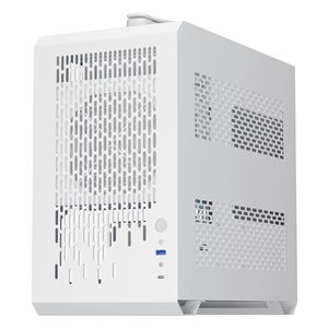 Cam yan Panel mikro ATX bilgisayar kasası Mini <span class=keywords><strong>ITX</strong></span> MATX oyun bilgisayarı bilgisayar kasası PC RGB Fan ile şık ve kompakt taşınabilir pc kasa - Product Image 5