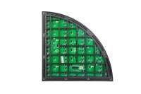 Panneau publicitaire LED extérieur double face couleur P4 avec affichage circulaire double face, étanche IP65