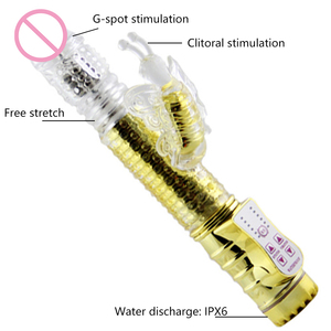 Vibratore di coniglio in Silicone da <span class=keywords><strong>donna</strong></span> con bastone rotante positivo e negativo per il corpo masturbazione giocattolo sessuale - Product Image 5