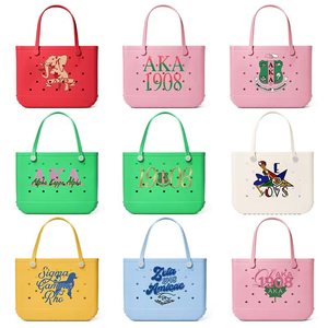 Bolsa de Playa de EVA de 1300g con Logotipo Personalizado, Bolsa de Goma Impermeable para Verano, al Aire Libre, Venta al Por Mayor, Bolsa de Mano con Letras Griegas - Product Image 1
