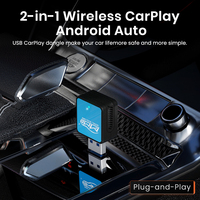 Adaptateur sans fil portable MMB 2025 AA MINI Box pour Apple CarPlay et Android Auto, compatible avec toutes les voitures, avec fonction Plug and Play Autobility