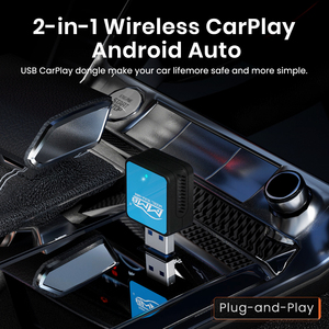 Adaptador Inalámbrico Portátil MMB 2025 AA MINI para Apple CarPlay y <span class=keywords><strong>Android</strong></span> <span class=keywords><strong>Auto</strong></span>, Dongle Universal para Automóvil con Función Plug and Play - Product Image 4