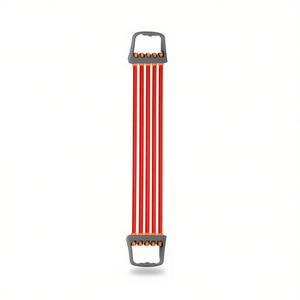 TPE Five-Tube Tensile Tester in Red for Testing <b>Exercise</b> <b>Bands</b> - Product Image 1