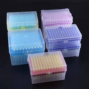 หัวปิเปต Wande Guanglian แบบกล่องพร้อมไส้กรอง 10ul 96 หลอด อุปกรณ์สิ้นเปลืองสำหรับห้องปฏิบัติการ - Product Image 1