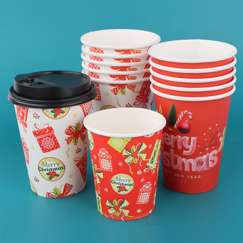 Custom Printing Logo Disposable Hot Drink Eco Friendly Takeout Milktea Single Wall Paper Cup Coffee Cups