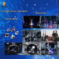 Prisme de compensation de dispersion en verre optique SF10/Silice fondue/N-SF14 personnalisé pour lasers ultra-rapides