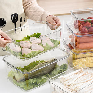 Contenitore per Alimenti in Plastica per Frigorifero, Ermetico e Antisgocciolamento, Organizer per Frutta e Verdura - Product Image 3