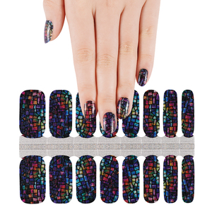 Décoration d'ongles chinoise personnalisée, 100% véritable gel, bandes de vernis à ongles, autocollants, paillettes 2D, enveloppes de feuille pour ongles - Product Image 6