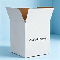 Boîte d'expédition isotherme pour aliments congelés, boîte d'emballage thermique en carton ondulé réutilisable pour garder au frais