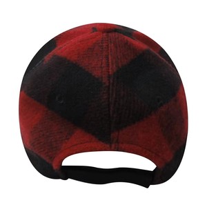 Gorra <span class=keywords><strong>de</strong></span> Béisbol Deportiva <span class=keywords><strong>de</strong></span> <span class=keywords><strong>Lana</strong></span> a Cuadros Negra y <span class=keywords><strong>Azul</strong></span> <span class=keywords><strong>de</strong></span> Alta Calidad, 6 Paneles, Sin Patrón, Visera Curva, Gorra <span class=keywords><strong>de</strong></span> Golf para Hombre y Mujer, Venta al Por Mayor - Product Image 4
