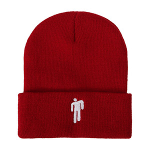 Autunno/inverno cappello di lana acrilico moda fluorescente Billie Eilish, ricamo, piccolo uomo lavorato a maglia cappello di lana personalizzazione - Product Image 6