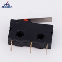 Nouveau style M70 3 broches SPDT Mini 40t85 5a 250v levier plié KW12 Micro interrupteur