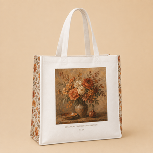 Borse Shopper in Tela di Cotone da Donna con Logo Personalizzato e Stampa Lettere - Product Image 3