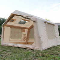 Grande tente pneumatique de haute qualité pour le camping en plein air, imperméable, en tissu Oxford, portable, ouverture automatique rapide, tente kaki