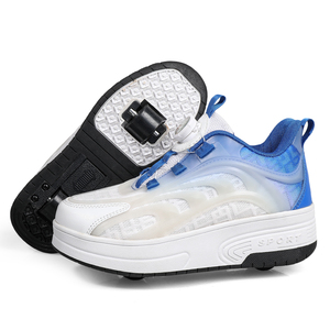 Salida de fábrica de alta calidad, venta al por mayor, 4 ruedas para niños, patines de doble fila para adultos, deformación deportiva para niños - Product Image 5
