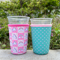 Étui pour porte-tasses à café imprimé personnalisé Boba porte-gobelet avec poignée thème scolaire glacière à café et porte-gobelet chaud