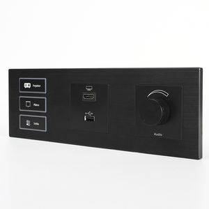 3 collegato 5-24V DC Contatto A Secco Morbido Premere Il <span class=keywords><strong>Pulsante</strong></span> Interruttore Selettore Rotativo Interruttore <span class=keywords><strong>Presa</strong></span> <span class=keywords><strong>con</strong></span> Tutto il CNC Spazzolato pannello in alluminio Telaio - Product Image 3