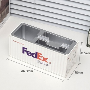 Contenedor de bolígrafo multicolor, contenedor de envío, portalápices para <span class=keywords><strong>escritorio</strong></span>, contenedor personalizado - Product Image 1