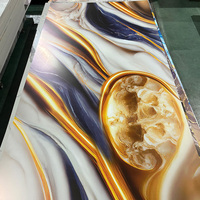 Papier peint 3D 2 mm 3 mm, panneau mural en PVC UV, décoration intérieure, panneaux muraux en PVC effet marbre