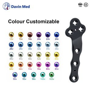 Placa de Bloqueo TPLO de Titanio Davin Med, Implante Ortopédico Veterinario, Placa Ósea Canina <span class=keywords><strong>para</strong></span> Cirugía de Rodilla en <span class=keywords><strong>Perros</strong></span>, OEM - Product Image 4