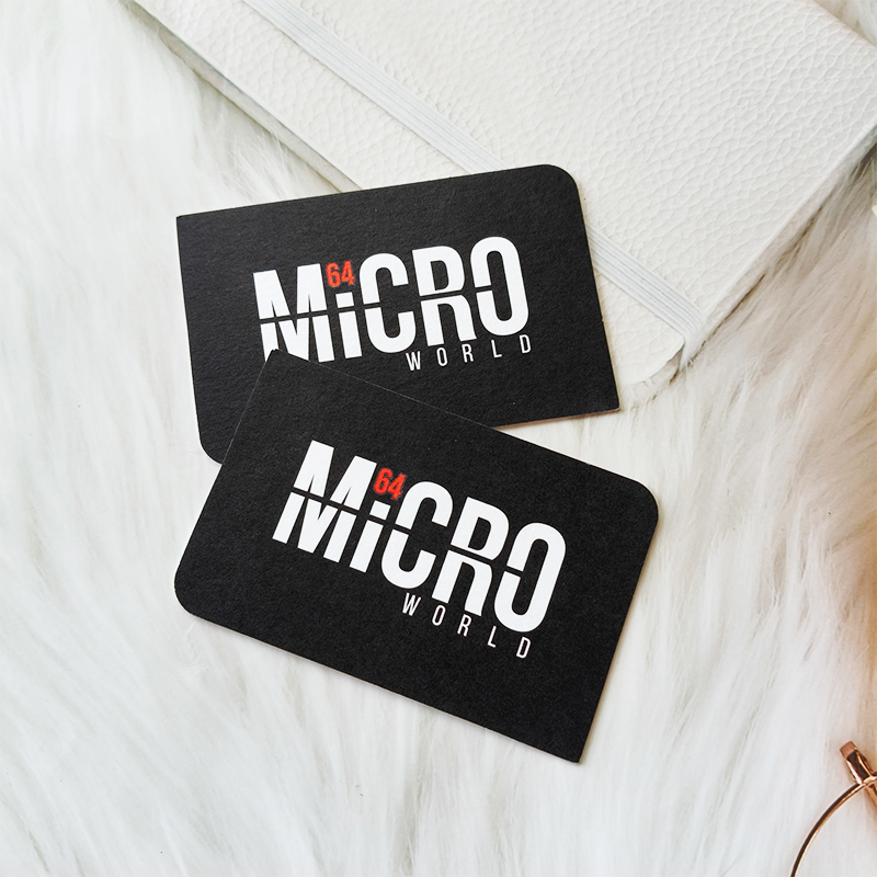 Business Card In Cotton Paper