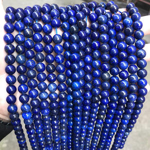 Perles d'œil de tigre naturelles de qualité supérieure, rondes, bleues AAAAA, kyanite, <span class=keywords><strong>pierre</strong></span> de guérison naturelle pour la fabrication de bijoux, 6 mm, vente en gros d'usine - Product Image 1