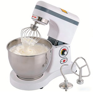 Batteur sur socle 7L, 350W, en acier inoxydable, pour cuisine et pâtisserie domestique, mélangeur de crème, de lait et mixeur - Product Image 1