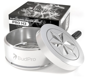 Support à charbon pour chicha ProH3 en aluminium, système de gestion de la chaleur moderne, durable, étanche, économise le charbon, couvercle anti-vent pour saveur de chicha - Product Image 1
