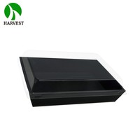 7x5 Zoll 8x5 Zoll Schwarze Kraft-Verpackungsbox aus Papier mit Transparentem Deckel