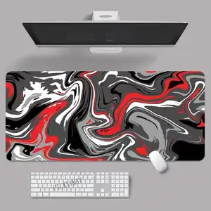 Computer Mouse Pad Gamer Strata Liquid Mousepad 900x400 XXL Black White Large Mouse Mat Carpet PC Desk Mat Keyboard Pad