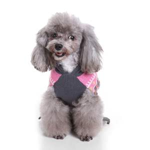 New Autumn Winter Dog Party Clothes Classic Style Print Polyester Dog <strong>Hoodie</strong> with Stripe for Christmas Pet Apparel - Product Image 3