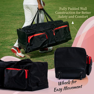 OEM ODM personalizado Durable impermeable de gran capacidad accesorios deportivos equipos de lona Trolley Rolling Cricket Bag con ruedas - Product Image 3