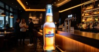 Layar LED Fleksibel Bentuk Botol Bir Khusus, Layar Video LED Warna-Warni Tak Beraturan untuk Iklan Merek Minuman Bar