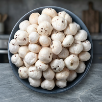 Grote vraag naar AD-kwaliteit zongedroogde Makhana, magere gezonde snack, groothandel exporteur uit India, ronde vorm, 8% vochtgehalte, EXPORT DESI merk