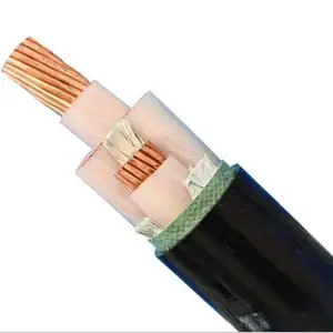Kabel listrik 3 fase 25mm ukuran 4 kabel konduktor kawat listrik standar Tiongkok Yjv