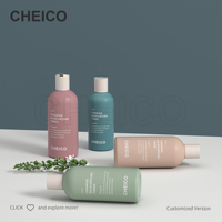 Botellas de Plástico PET de Gran Capacidad (300-500 ml) con Tapa de Rosca, Cilíndricas, para Gel de Ducha, Champú, Desinfectante de Manos, Impresión Serigráfica, CSR, OEM