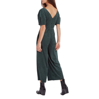 Robe de demoiselle d'honneur personnalisée Oem élégante et décontractée pour femmes Combinaison de saut en daim pour femmes