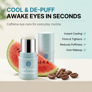 Stick Raffermissant et Tenseur Contour des Yeux à la Caféine et aux Peptides, Crème Rafraîchissante Anti-Poches Sans Parabène pour les Zones Cliquotées sous les Yeux - Product Image 1
