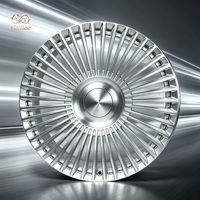 Jantes de voiture de luxe 21 pouces, argentées, multi-rayons, en alliage Sunburst pour Mercedes Classe S, BMW Série 7