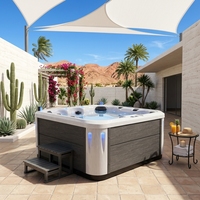 Jacuzzi de Lujo con 38 Jets y Calefacción de Temperatura Constante, Acrílico, Independiente, para Exteriores, Spa de Hotel