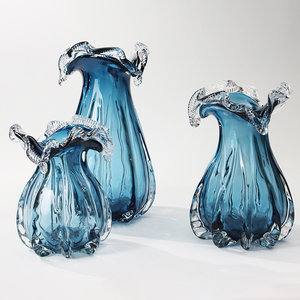 Vase moderne en <span class=keywords><strong>verre</strong></span> cristal pour plantes hydroponiques et fleurs séchées-Grand vase contemporain minimaliste pour la décoration intérieure, le mariage - Product Image 4