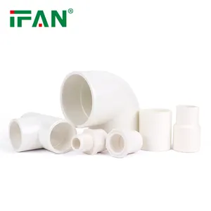 FAN Hot Sale UPVC Pipe Fittings SCH40 Equal Shape Socket Elbow Tee Ball Valve 1/2''-4'' PVC Fittings OEM and ODM Supported