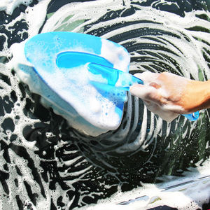 Brosse éponge en mousse haute densité pour lavage de voiture portable en gros Outil de brosse de lavage de voiture Éponge de nettoyage de voiture avec poignée - Product Image 5