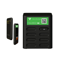 Station de recharge de téléphone portable commerciale pour restaurant, distributeur automatique de batteries externes pour hôtel, station de recharge de batteries externes pour hôtel